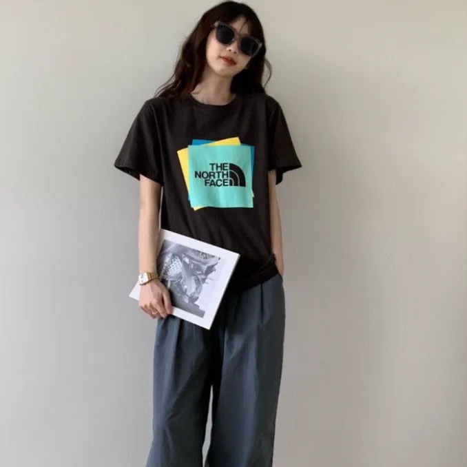 好感度100％ カジュアル キュート プリント アルファベット 2色選べる 通気性 コットン 大きいサイズ Ｔシャツ