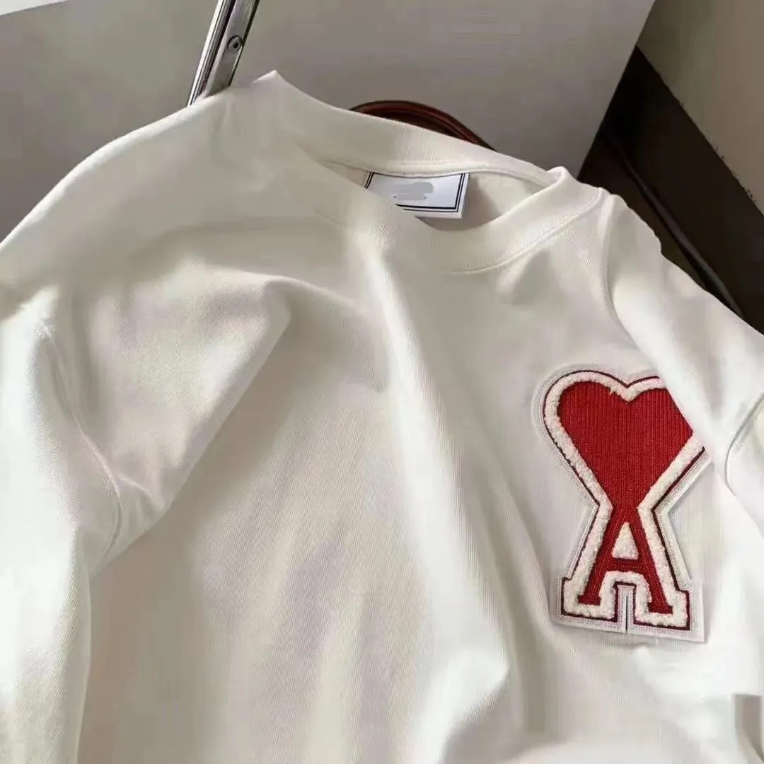 二色選べる 新作 シンプル 着せやすい ファッション 品質満点 刺繍 韓国系 男女兼用 Tシャツ