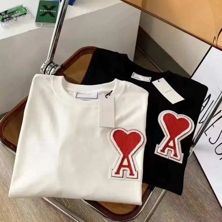 二色選べる 新作 シンプル 着せやすい ファッション 品質満点 刺繍 韓国系 男女兼用 Tシャツ