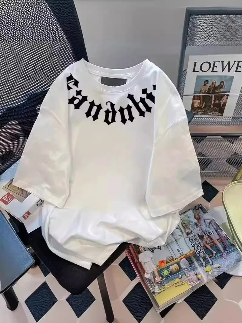 レトロ シンプル 合わせやすい ルーズ 着心地良い 大人気 半袖 Tシャツ