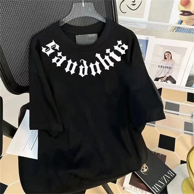 レトロ シンプル 合わせやすい ルーズ 着心地良い 大人気 半袖 Tシャツ