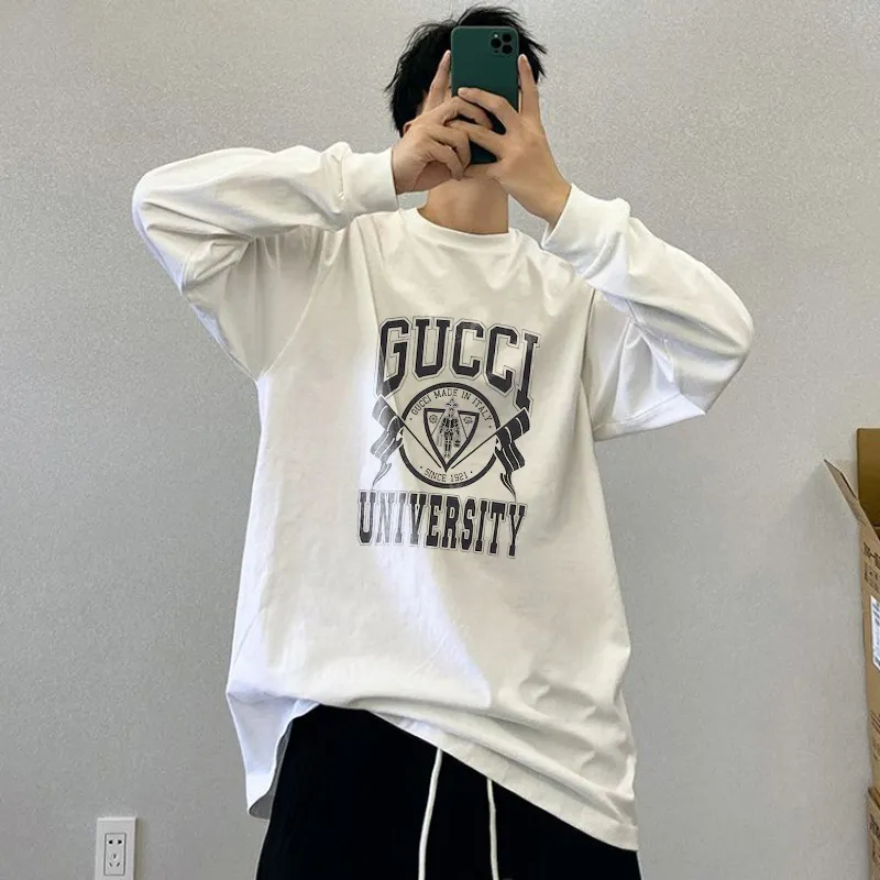 大活躍 オーバーサイズ エレガント シンプル 着回し力抜群  モード  春秋 長袖 Tシャツ