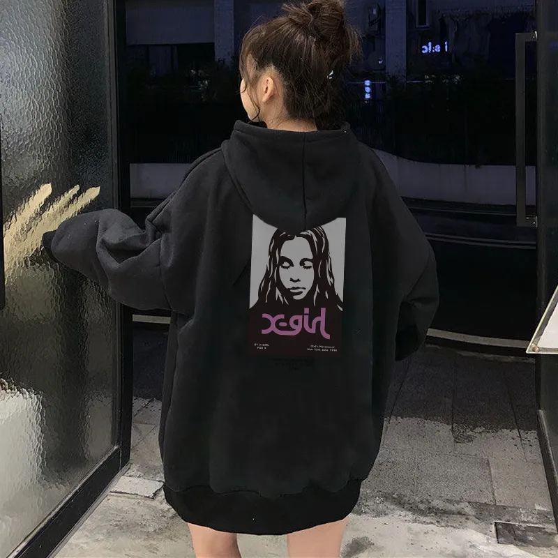 『S-3XL』超人気商品 好感度100％ ファッション オーバーサイズ ストリート プリント レデイーズ パーカー