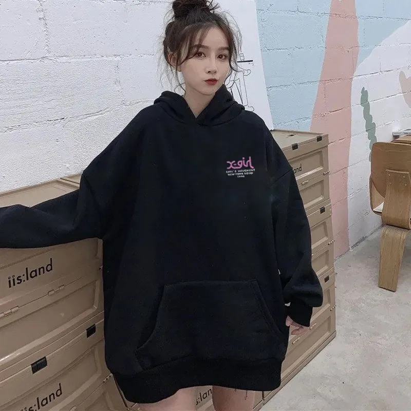 『S-3XL』超人気商品 好感度100％ ファッション オーバーサイズ ストリート プリント レデイーズ パーカー