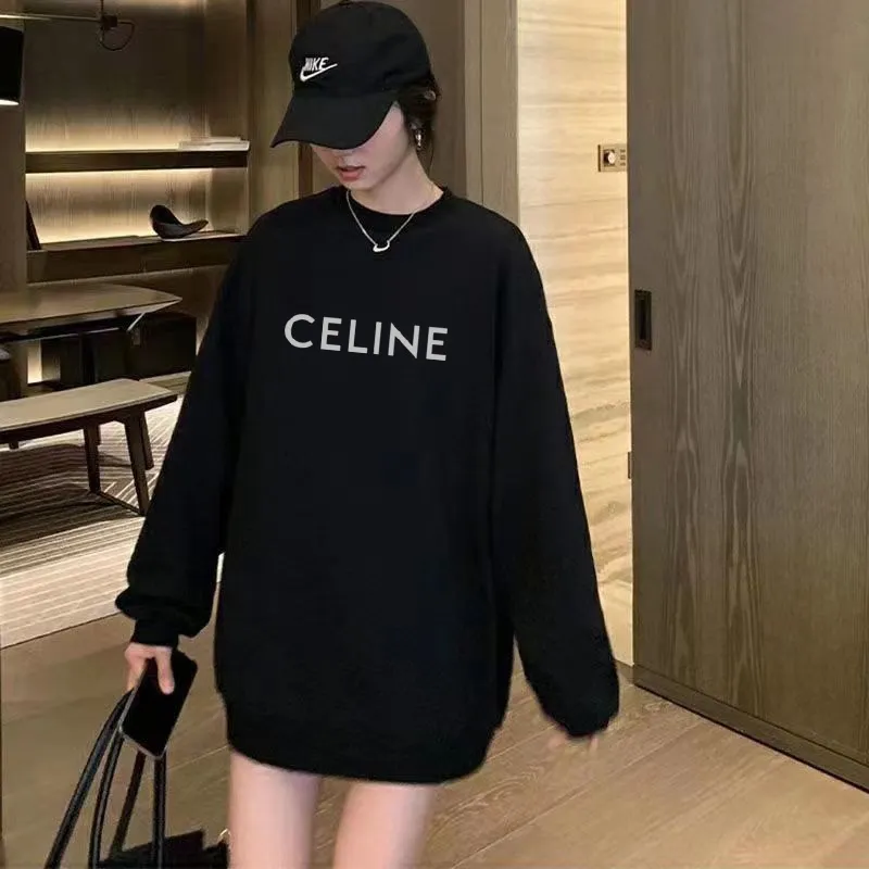 大活躍 気質いい 超人気商品  オーバーサイズ  超ファッション ラウンドネック 長袖 トレーナー