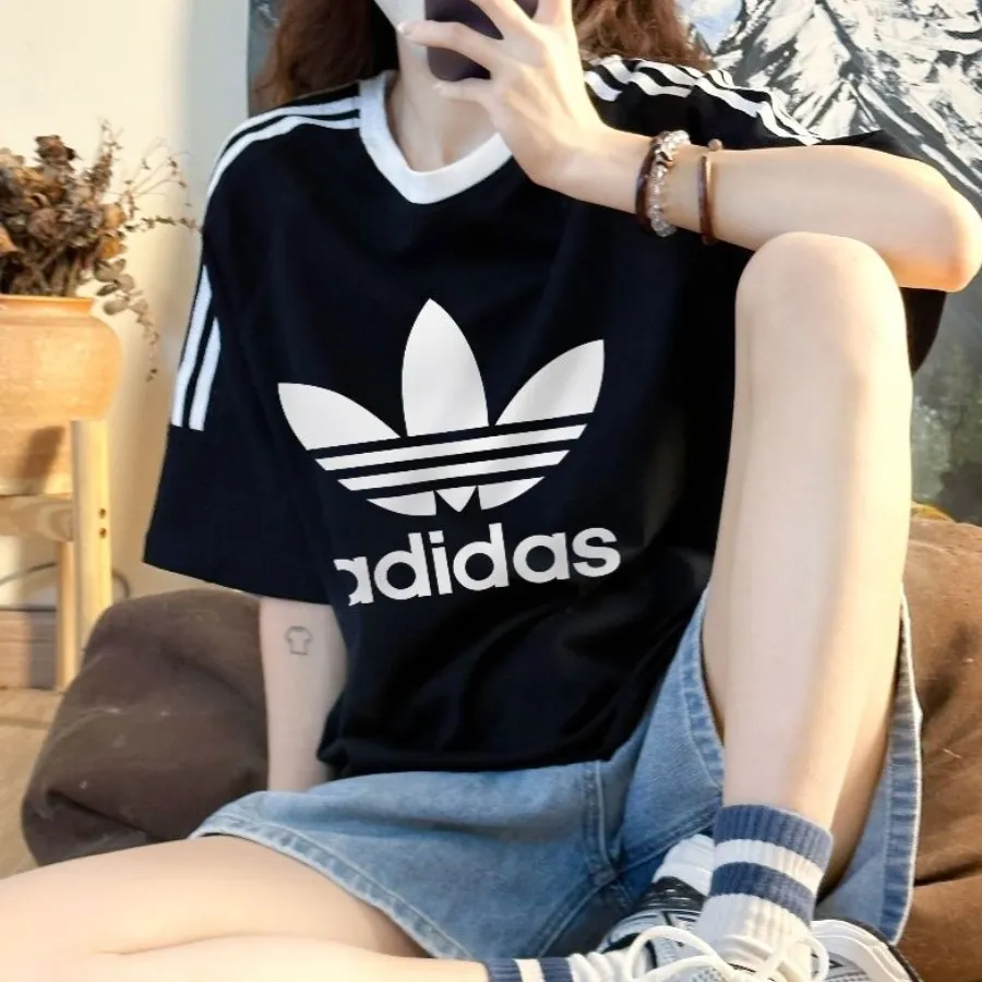『M-3XL』春夏 100%コットン ゆったり カジュアル 使いやすい 半袖Tシャツ