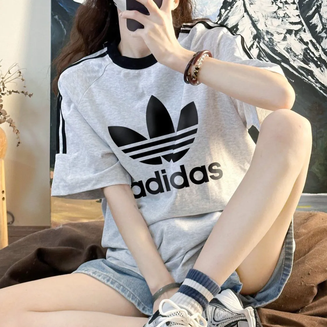 『M-3XL』春夏 100%コットン ゆったり カジュアル 使いやすい 半袖Tシャツ