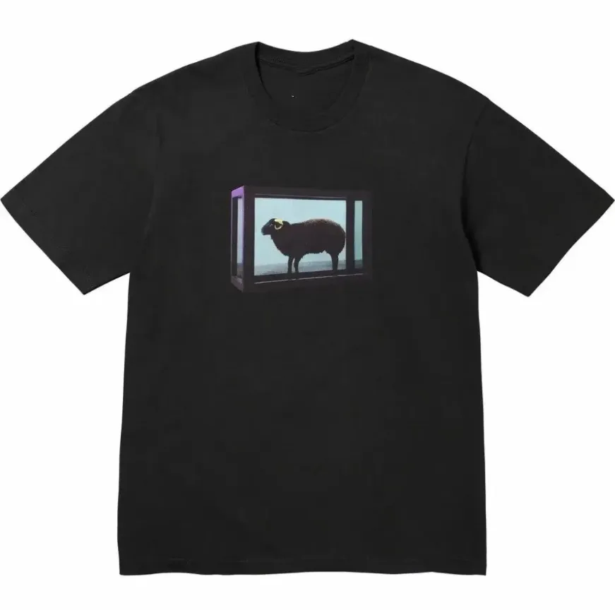 『S-3XL』ルーズフィット 韓国風 カジュアル プリント UVカット対応 ヴィンテージ風 Ｔシャツ