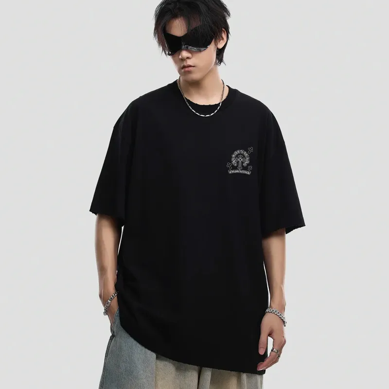 『S-4XL』話題沸騰中 おすすめ 質感のいい ストリート ノームコア プリント  Tシャツ