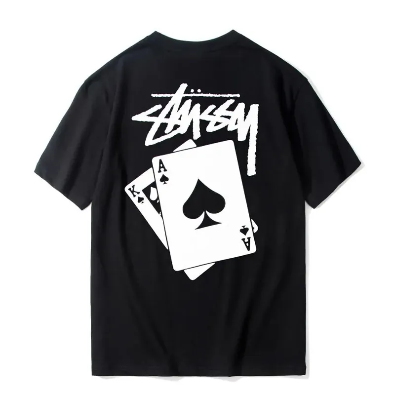 大活躍 着回し最強 スポーツ カジュアル ファッション 夏 ゆったり  プリント  コットン 2色選べる Tシャツ