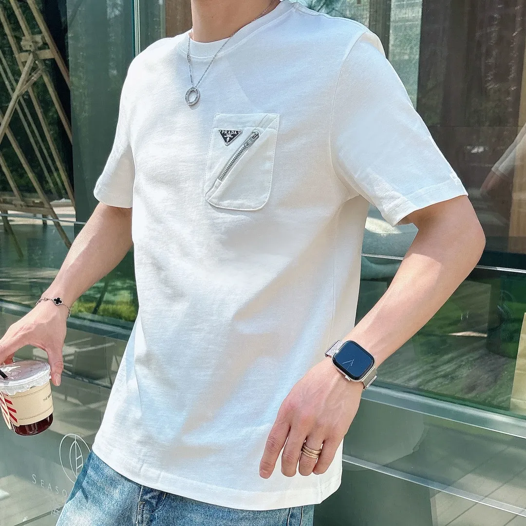 『S-2XL』リピ買い続出 シンプル 肌に優しい ポケット付き 半袖 Tシャツ