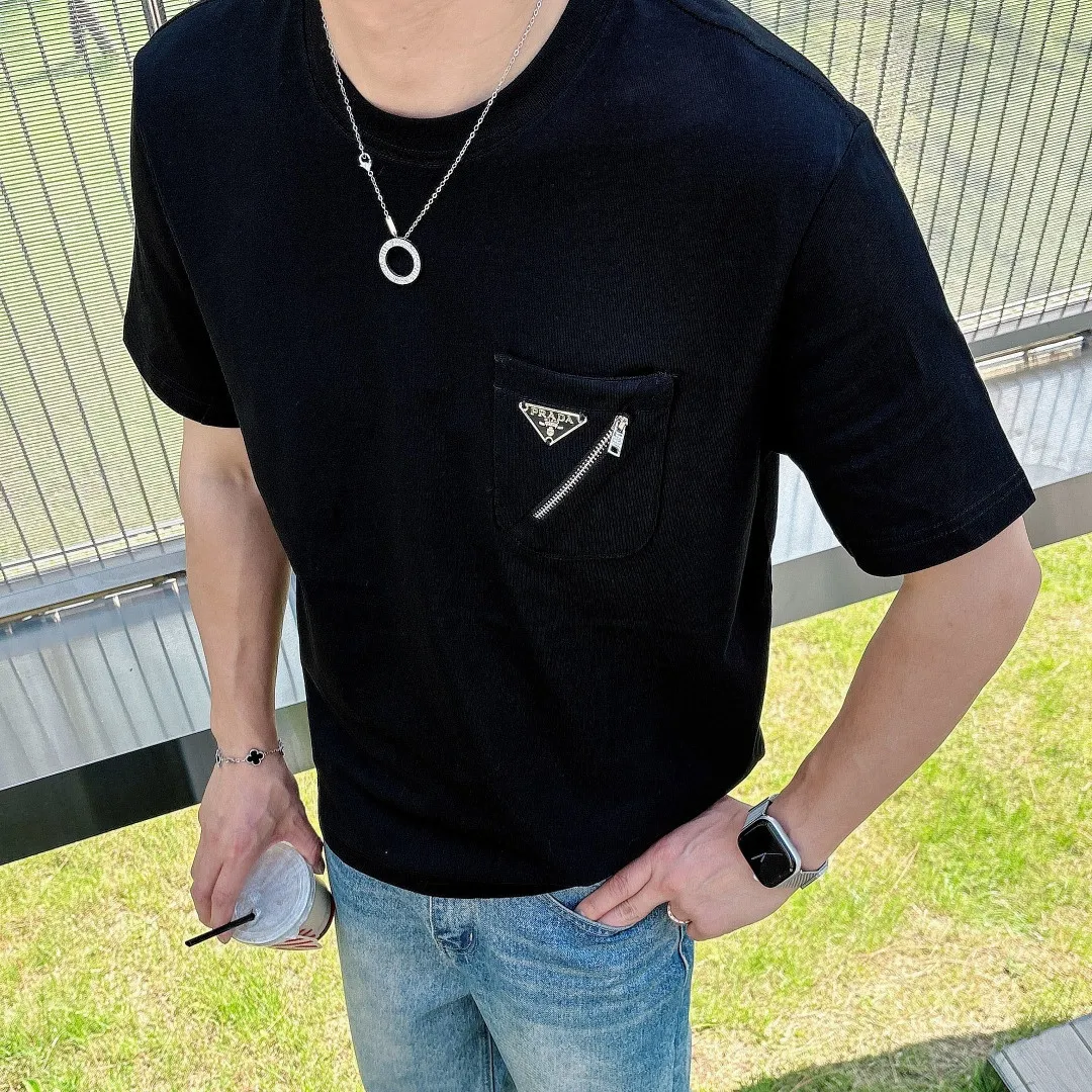 『S-2XL』リピ買い続出 シンプル 肌に優しい ポケット付き 半袖 Tシャツ