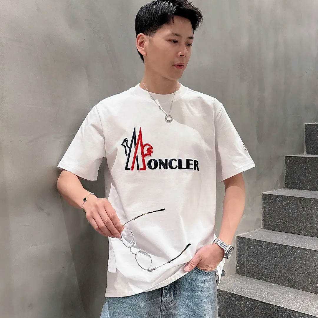 『S-2XL』軽やかな着心地 シンプル 今売れてます 刺繍入り 半袖 Tシャツ